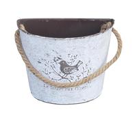 CoudarTitie Vaso da Fiori Sospeso, Secchio Rustico in Metallo da Appendere, Ideale per L'ingresso, Il Cortile, Il Giardino E Come Decorazione per La Casa.