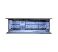 CoudarTitie Vetrina Espositiva per Modelli di Auto in Scala 1/64, Scenario di Parcheggio, Modello di Garage, Diorama con Copertura in Acrilico, Scatola Espositiva, Style C