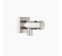 Coude de raccordement mural Dornbracht avec support de douche intégré, rosace carrée 60x60mm, 28490970-06, 28490970-06, Colorazione: Platino Opaco