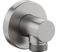 Coude de raccordement mural Duravit, rosace ronde, 55x80mm, UV0630008070, UV0630008070, Colorazione: acciaio inossidabile spazzolato