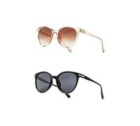 couduan 2 paia di occhiali da sole da donna con protezione UV400 con lenti polarizzate, occhiali da sole polarizzati da donna, protezione UV per il viso e gli occhi, occhiali da sole per corsa