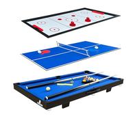 Cougar All-in-One 3-in-1 Tavolo gioco multiuso in blu | Mini tavolo da gioco multifunzionale | Multigioco