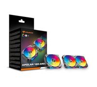 Cougar APOLAR - Ventola 120 ARGB, design a catena a margherita con connettività senza attrezzi, cuscinetti idrodinamici HDB, controllo PWM, Q-Stop, sistema di smorzamento silenzioso e flusso