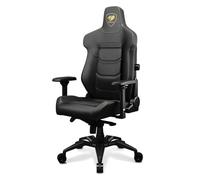 COUGAR ARMOR EVO ROYAL SEDIA GAMING REGOLABILE CON BRACCIOLI BASE A 5 RAGGI ECOPELLE PORTATA MAX 160Kg BLACK/GOLD