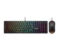 Cougar Azerty - Set di mouse e tastiera da gioco cablata meccanica RGB - compatibile con PC - Interruttore meccanico - Telaio in metallo - Mouse leggero