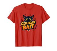 Cougar Bait: Spiritoso Donne anziane Cacciatori Umorismo Maglietta, Uomo, Rosso, XXL