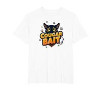 Cougar Bait: Spiritoso Donne anziane Cacciatori Umorismo Maglietta, Uomo Taglie Grandi, Bianco, 4X Tall