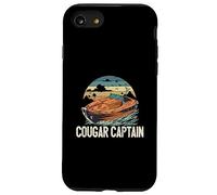 Cougar Capitano Divertente Barca Proprietario Lago Life Pontoon King Custodia per iPhone SE (2020) / 7/8