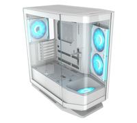 COUGAR Case Gaming FV270 RGB Midi Tower Bianco con Ventole RGB e Supporto Liquid