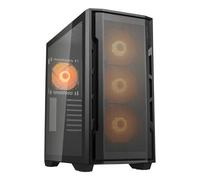 Cougar Uniface RGB Mid Tower - Custodia con 4 ventole ARGB, colore: Nero