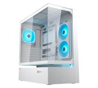 Cougar CFV235 ARGB - MidTower ATX/CEB, Airflow a 270°, 4 ventole ARGB PWM, GPU fino a 430 mm, USB-C (bianco)