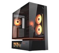 COUGAR CFV235 MidTower ATX, alloggiamento CEB, GPU da 430 mm, ventole ARGB PWM preinstallate 120 mm x 4, accesso al flusso d'aria a 270°, filtro antipolvere, doppia filtrazione magnetica, gestione