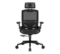 COUGAR Speeder One - Sedia ergonomica da gaming: adatta al corpo, tessuto a rete, braccioli pieghevoli 2D, supporto lombare, altezza regolabile, cilindro di sollevamento a gas classe 4, ruote per