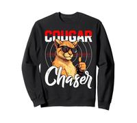 Cougar Chaser Camicia Divertente Cougars Felpa