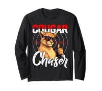 Cougar Chaser Camicia Divertente Cougars Maglia a Manica