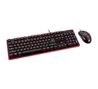 TASTIERA GAMING WIRED DESKTOP DEATHFIRE GEAR COMBO 7-LED-COLOR USB ITA-LAYOUT -