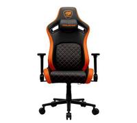 COUGAR Gaming CGR-DFL Sedia da gaming per PC Sedia imbottita tappezzata Nero, Arancione