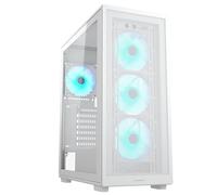 COUGAR Gaming | BOX PC Gaming | MX220RVBWHITE - Alloggiamento ATX Intermedio - 4 Ventole ARGB 120mm preinstallate - Capacità di Raffreddamento Massima - Supporto USB 3.2 Gen 2 Tipo C