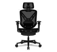 Cougar Speeder Sedia da gaming ergonomica: rete di ciniglia di alta qualità, bracciolo iperrotativo 3D, poggiatesta regolabile, schienale regolabile, supporto lombare, poggiapiedi