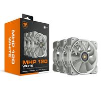 COUGAR Gaming FAN MHP 120 Kit 3 Ventole 120mm Bianche PWM Cuscinetto Idraulico
