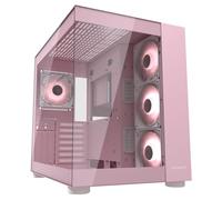 Cougar Gaming FV150RGB Mini ITX, Micro-ATX e ATX - Doppia camera - Compatibile GPU 400 mm - ARGB - Raffreddamento avanzato - Fino a nove ventole (rosa)