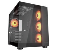CASSETTA PC Gaming | FV150RGB - Mini-ITX, Micro-ATX e ATX - Doppia camera - Compatibile GPU 400 mm - ARGB - Raffreddamento avanzato - Fino a nove ventole (nero)