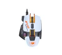 COUGAR Gaming | Mouse GAMING | 700M EVO WHITE E-SPORT - Ergonomico - Sensore ottico Pixart PMW3389 - Poggiapiedi regolabile - Struttura in alluminio - Peso regolabile