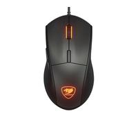 COUGAR Gaming | Mouse Gaming | MINOSEX Nero - Sensore ottico PMW3330-7200 DPI - Switch OMRON - Retroilluminazione RGB personalizzabile - Design ergonomico - Pattini in PTFE - Connettore USB