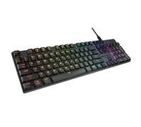 COUGAR GAMING | TASTIERA GAMING | TASTIERA GAMING LUXLIM MECANICA RGB RED SWITCH ALU NERO - Interruttori ottici-meccanici - Spessore 20 mm - Telaio in alluminio CNC - Design ergonomico