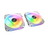 COUGAR GAMING | VENTILATORE GAMING | KIT3APOLAR120RGBWH - Set di 3 ventole da gioco - Bianco - Cuscinetti idrodinamici e controllo PWM - Sistema di smorzamento Q-Stop