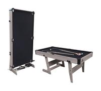 Cougar Hustle XL Tavolo da biliardo 6ft pieghevole quercia / nero | Tavolo da biliardo pieghevole in ccessori | Dimensioni: 182,9x91,4x78,7 cm