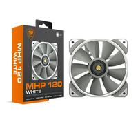 COUGAR MHP 120 - Ventola di raffreddamento ad acqua alta per alloggiamento PC, confezione singola, colore: Bianco