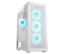 COUGAR Gaming | BOX PC Gaming | MX220RVBWHITE - Alloggiamento ATX Intermedio - 4 Ventole ARGB 120mm preinstallate - Capacità di Raffreddamento Massima - Supporto USB 3.2 Gen 2 Tipo C