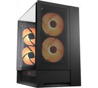 Cougar Gaming Case PC Mid Tower Omny X – 4 ventole RGB + hub, vetro temperato, GPU verticale, Nero