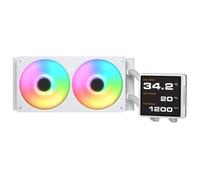 COUGAR Poseidon Vistek Pro ARGB 240 White CPU Liquid Cooler Display IPS Intel 18