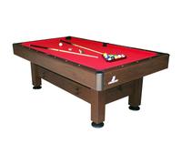 Cougar Saphir tavolo da biliardo 7ft in marrone e rosso | Altezza regolabile e accessori inclusi | Tavolo da biliardo per bambini e adulti