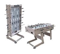 Cougar Scorpion Kick Tavolo da calcio pieghevole, Marrone | Calcetto da Tavolo incl 2 palle e contapunti | Tavolo Calcetto per bambini e adulti 122 x 61 x 80 cm