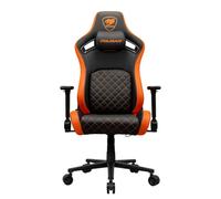 COUGAR Gaming CGR-DFL Sedia da gaming per PC Sedia imbottita tappezzata Nero, Arancione