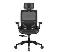COUGAR Speeder One - Sedia ergonomica da gaming: adatta al corpo, tessuto a rete, braccioli pieghevoli 2D, supporto lombare, altezza regolabile, cilindro di sollevamento a gas classe 4, ruote per