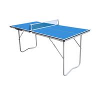 Cougar Tavolo Ping Pong Mini Basic 1500 Pieghevole in Blu | Tavola da Ping Pong Pieghevole e Portatile per Interni | Tennis da Tavolo per Bambini e Adulti | 150 x 67 x 69 cm | 2 anni di garanzia