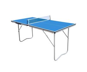 Cougar Tavolo Ping Pong Mini Basic 1500 Pieghevole in Blu | Tavola da Ping Pong Pieghevole e Portatile per Interni | Tennis da Tavolo per Bambini e Adulti | 150 x 67 x 69 cm | 2 anni di garanzia