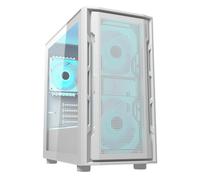 Cougar Uniface Mini RGB Bianco PC Tower 3 Ventole ARGB Vetro Temperato Gaming