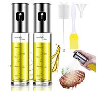 Cougeer Rafforzato: Spruzzatore olio per cucinare, flacone spray per olio, spray per olio per cucinare, spruzzatore di olio d'oliva per insalata, barbecue, cottura in cucina (2 pezzi)