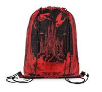 Coulisse Borsa Drago Fatato con Cordoncino Drawstring Backpack Leggera Borse da Viaggio per Escursionismo Pallavolo Calcio