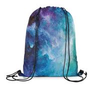 Coulisse Borsa Spazio Cosmico Leggera Drawstring Bag Multifunzionale Borse da Viaggio per Spiaggia Basket Escursionismo