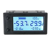 Coulombmeter Voltmeter Amperemeter DC300V 50A Digital Wattmeter Power w/Shunt