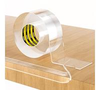 COUMENO Protezione trasparente per angoli e bordi morbidi, 40 mm x 3 m, protezione per la sicurezza dei bambini, striscia adesiva per mobili, protezione trasparente per bambini, paraurti di sicurezza