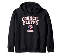 Council Bluffs Iowa (IA) Felpa con Cappuccio