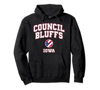 Council Bluffs Iowa (IA) Felpa con Cappuccio