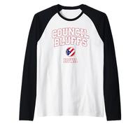 Council Bluffs Iowa (IA) Maglia con Maniche Raglan